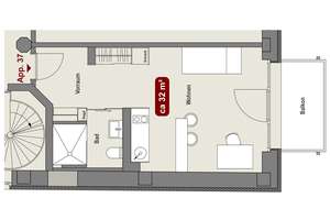 Vollmöbliertes M+ Apartment mit Balkon für Studenten oder Azubis / ALL-In Miete – Schützenstraße 2a, 4103 Zentrum-Ost, Leipzig – Vorschaubild 5