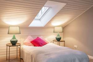 Wohnen wie im Urlaub: Charmante Dachgeschosswohnung nahe der Elbe