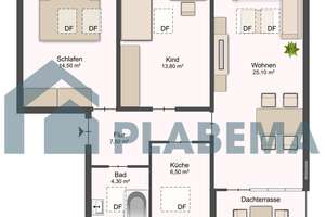 Moderne 3- Zimmer- Dachgeschoßwohnung mit Balkon und neuwertiger Einbauküche – Platanenstr. 50, 17033 Lindenbergviertel, Neubrandenburg – Vorschaubild 26