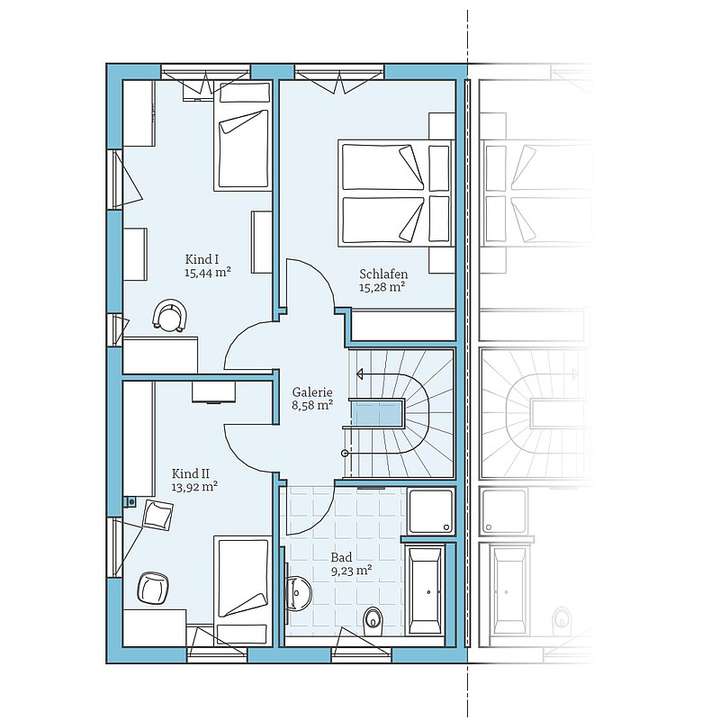 Obergeschoss Bauprojekt Nieder
