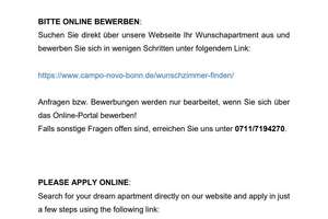 Ankommen, Wohlfühlen, Zuhause sein. Möbliertes Einzelapartment zum Verlieben – Quantiusstraße 30-34, 53115 Bonn-Zentrum, Bonn – Vorschaubild 20