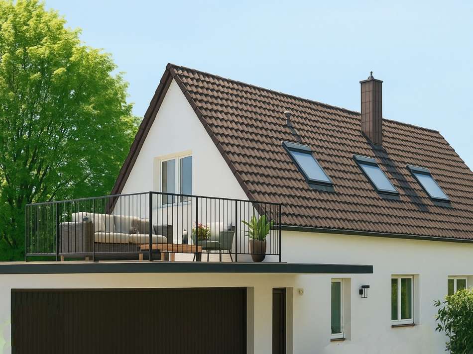 mögliche Dachterrasse KI ge...
