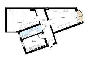 VERMIETET! PROVISIONSFREI! Schöne 2-Zimmer-Wohnung im Samariterviertel! – Rigaer Str. 39, 10247 Friedrichshain, Berlin – Vorschaubild 3