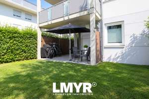 Modernes Wohnen mit Gartenidylle – Stilvolle 2-Zimmer-Erdgeschosswohnung mit Westterrasse