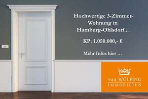 Hochwertige 3-Zimmer-Wohnung in Hamburg-Ohlsdorf...