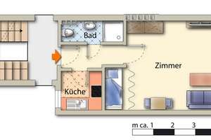 Gemütlich! Praktisch! Schön! Citynahe 1,5 Raum Wohnung in ruhiger Lage! – Brüningstraße 9, 45127 Ostviertel, Essen – Vorschaubild 6