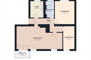 Düsseldorf-Stockum: vermietete 3-Zimmer-Wohnung mit Balkon und neuer Heizung – Die vollständige Adresse der Immobilie erhältst du vom Anbieter., 40474 Stockum, Düsseldorf – Vorschaubild 11