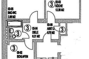 Kapitalanlage Vermietete 2-Raum-Wohnung mit Balkon – Die vollständige Adresse der Immobilie erhältst du vom Anbieter., 45138 Huttrop, Essen – Vorschaubild 3