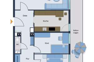 Exklusive-Top-Stadtwohnung über den Dächern von Saarbrücken – Die vollständige Adresse der Immobilie erhältst du vom Anbieter., 66111 Sankt Johann, Saarbrücken – Vorschaubild 9