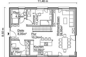 Durchdacht, modern, geräumig – ScanHaus-Drempelhaus in Bad Düben – Nordsachsen (Kreis) – Vorschaubild 3