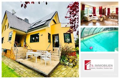 Haus mit 2 Wohneinheiten und vielen Möglichkeiten - Pool, Sauna, Kino, voll unterkellert!