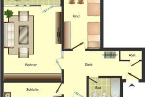 Demnächst frei! 3-Zimmer-Wohnung in Kreuztal – Eggersten Ring 18, 57223 Kreuztal – Vorschaubild 6