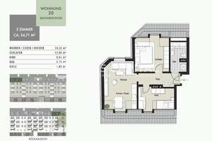 NEU & EINZUGSBEREIT: DACHGESCHOSSWOHNUNG IM RUHIGEN GEREONSVIERTEL AM MEDIAPARK +PROVISIONSFREI+ – 50670 Neustadt/Nord, Köln – Vorschaubild 6
