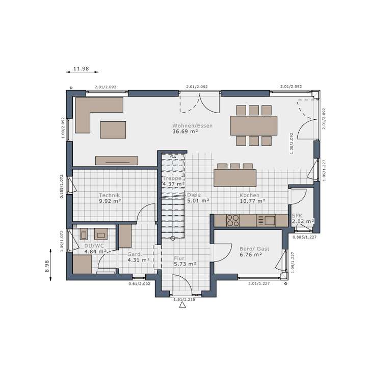 Grundriss Erdgeschoss
