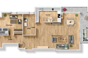 Extravaganter Wohntraum! Luxuriöse 5,5 Zimmer-Maisonette für gehobene Ansprüche! – Die vollständige Adresse der Immobilie erhältst du vom Anbieter., 70569 Dachswald, Stuttgart – Vorschaubild 3