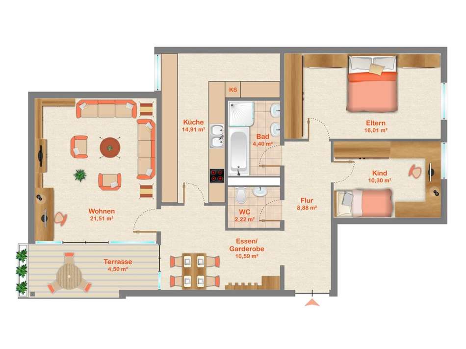 Schlafzimmer