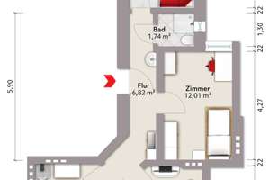 Stilvolle 3-Zimmer Altbauwohnung – Die vollständige Adresse der Immobilie erhältst du vom Anbieter., 22111 Horn, Hamburg – Vorschaubild 15