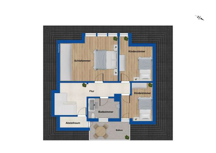 Grundriss Obergeschoss