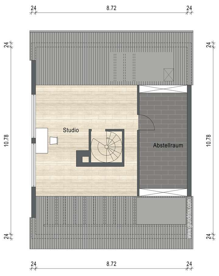 Grundriss Spitzboden