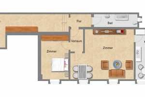 Ausblick über Elberfeld - Perfekt für Paare! Helle-Wohnung im Dachgeschoss – Nützenberger Straße 18, 42115 Wuppertal – Vorschaubild 8