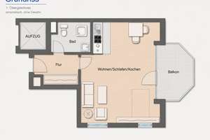 S-WEST: Schöne 1-Zi.-Whg. * Balkon * Bad mit Dusche * Küchenzeile * opt. Garage * perfekte Lage! – Die vollständige Adresse der Immobilie erhältst du vom Anbieter., 70176 Rosenberg, Stuttgart – Vorschaubild 7