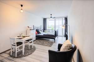 Möbliert: Wohnen auf Zeit: Apartment im 6. OG in Haidhausen – Die vollständige Adresse der Immobilie erhältst du vom Anbieter., 81541 Obere Au, München – Vorschaubild 1