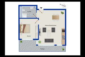 Metropolitan Living in Bestlage:Vermietete 2,5-Zi.-Boardinghouse-ETW nahe Hauptbahnhof-Europaviertel – Die vollständige Adresse der Immobilie erhältst du vom Anbieter., 70174 Hauptbahnhof, Stuttgart – Vorschaubild 14