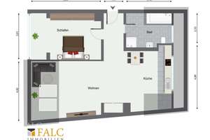 Münster Mitte - nahe Schloss - gepflegte 2 Zimmer Wohnung – 48149 Neutor, Münster – Vorschaubild 11