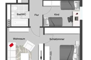 Immo Love Feldmoching/Hasenbergl- Vermietete 3 ZKB mit 65m² und Blick ins Grüne! – Frühlingsanger 7, 80933 Lerchenau-Ost, München – Vorschaubild 8