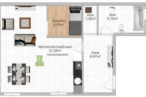 Gepflegte 1,5-Zimmer-Wohnung in Köln Klettenberg – Luxemburger Str. 467, 50939 Klettenberg, Köln – Vorschaubild 8