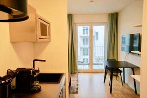 Schwabing, Leopoldstr. 204, Rückgebäude, möblierte 1 Zi.-Whg. mit Westbalkon, 6. OG, Bj. 2018 – Leopoldstraße 204, 80804 Neufreimann, München – Vorschaubild 12