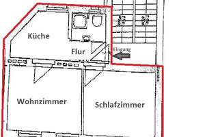 *Ruhig gelegene 2-Raumwohnung* frisch renoviert + offene Küche + Einbauküche als Option! – Alt Fermersleben 77, 39122 Fermersleben, Magdeburg – Vorschaubild 7