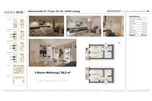 ** Erstbezug - 1 Raum-Apartment in modernem Neubau mit Einbauküche, Balkon & Duschbad ** – Kohlenstraße 23, 4107 Zentrum-Südost, Leipzig – Vorschaubild 18