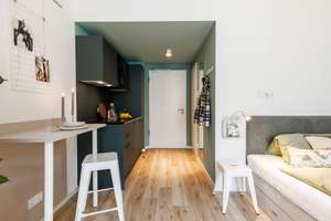 Helle 1-Zimmer (All-in) Wohnung in Ludwigshafen-Süd / Fully Furnished Single Apartment for Students – 67061 Süd, Ludwigshafen am Rhein – Vorschaubild 6