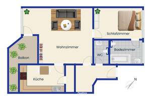Ruhiges Wohnen im grünen Berlin-Zehlendorf: Bezugsfreie 2-Zimmer-Wohnung mit Tiefgaragenstellplatz – Die vollständige Adresse der Immobilie erhältst du vom Anbieter., 14167 Zehlendorf, Berlin – Vorschaubild 11