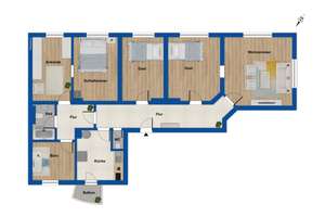 München Bestlage: 6-Zimmer-Altbauwohnung im Denkmalschutz mit Balkon und Luxusküche – Die vollständige Adresse der Immobilie erhältst du vom Anbieter., 81541 Obere Au, München – Vorschaubild 20