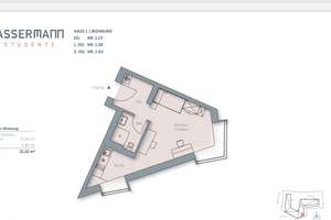 Studentenapartment - ca. 31 qm - zentrumsnah - Gebaut im Jahr 2019 - Zweitbezug – 91054 Altstadt, Erlangen – Vorschaubild 2