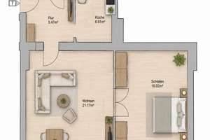 Investieren und flexibel bleiben – vermietete 2-Zi-Altbauwohnung mit Zukunftsperspektive! – Behringstraße 1, 12437 Baumschulenweg, Berlin – Vorschaubild 2