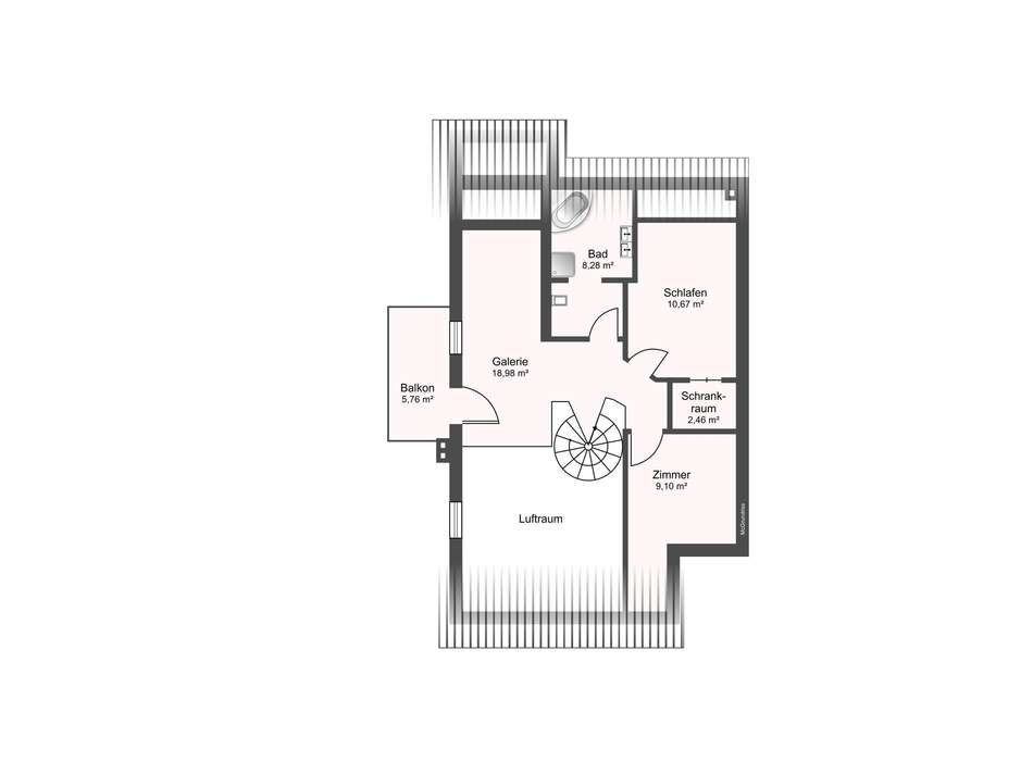 Grundriss DG - Maisonette