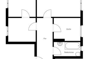 Renovierte 2,5-Raum-Wohnung mit guter Infrastruktur! – Clara-Zetkin-Str. 79, 99099 Daberstedt, Erfurt – Vorschaubild 2