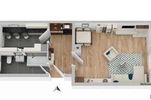 1-Zi.-Wohnung in Stuttgart-Ost – ca. 4,35 % Bruttorendite -  ideal für Einsteiger