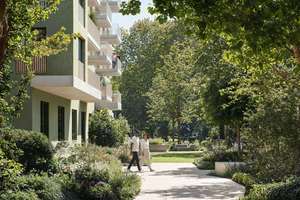 PARKSIDE: sonniges 1-Zimmer-Apartment mit Balkon und Blick direkt in den Park