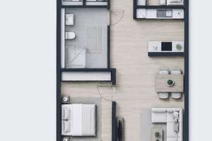 chice 3 Zimmer mit großzügiger Terrasse – Die vollständige Adresse der Immobilie erhältst du vom Anbieter., 51067 Holweide, Köln – Vorschaubild 2