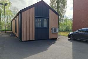 Kaufen günstiger als Mieten. 
Modernes Bungalow-Modulhaus in Münster-Roxel (KfW-55, energieeffizien