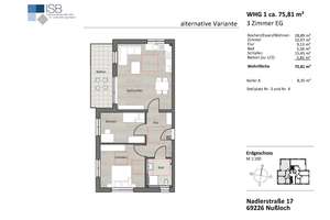Barrierefreie 2-/3-ZKB im EG mit Balkon + 2 STP – Nadlerstraße 17, 69226 Nußloch – Vorschaubild 4