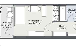 Zentral und absolut ruhig: Appartement in der Maxvorstadt, Nähe Königsplatz mit Renovierungsbedarf – Die vollständige Adresse der Immobilie erhältst du vom Anbieter., 80333 Augustenstraße, München – Vorschaubild 11