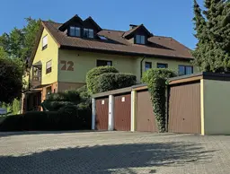 Ansicht Ost-Nord mit Garagen