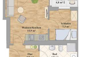 Exklusives und modernes Apartment!  – Die vollständige Adresse der Immobilie erhältst du vom Anbieter., 1219 Leubnitz-Neuostra, Dresden – Vorschaubild 6