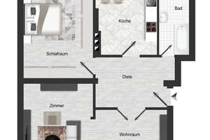 Sofort bezugsfrei: Ihre Traumwohnung mit Balkon & Aufzug in Pempelfort – Die vollständige Adresse der Immobilie erhältst du vom Anbieter., 40479 Pempelfort, Düsseldorf – Vorschaubild 13