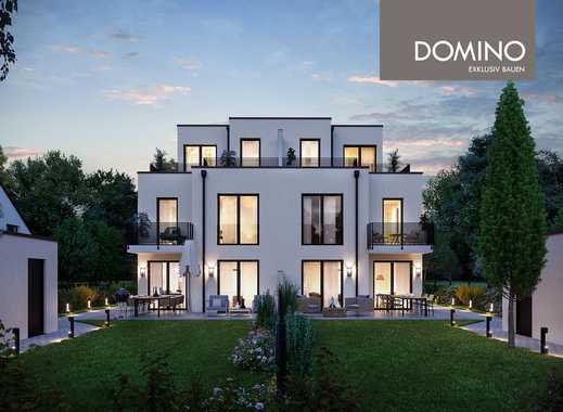 DOMINO Bau: Doppelhaus-Villa für Wohnästheten im noblen Obermenzing -HausA RESERVIERT-